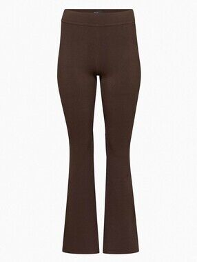 Aritzia Brown Flared Knit Ten by Babaton  Paramount Pants -Coffee bean  Boot Cut